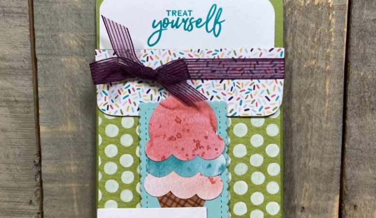 Sweet Ice Cream Gift Card Holder