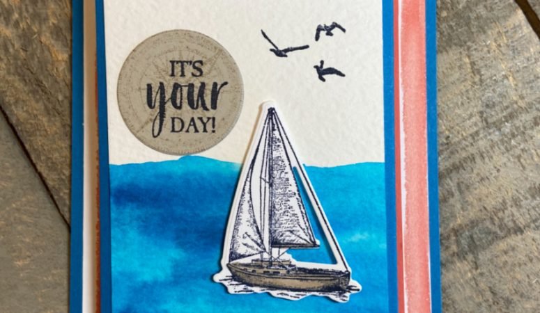 Sailing Home Accordion Gift Card Holder