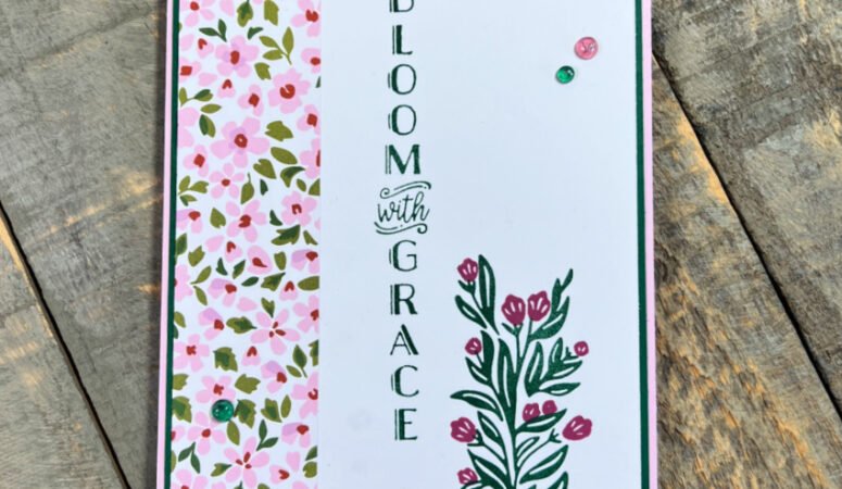 Vertical Blooms Card